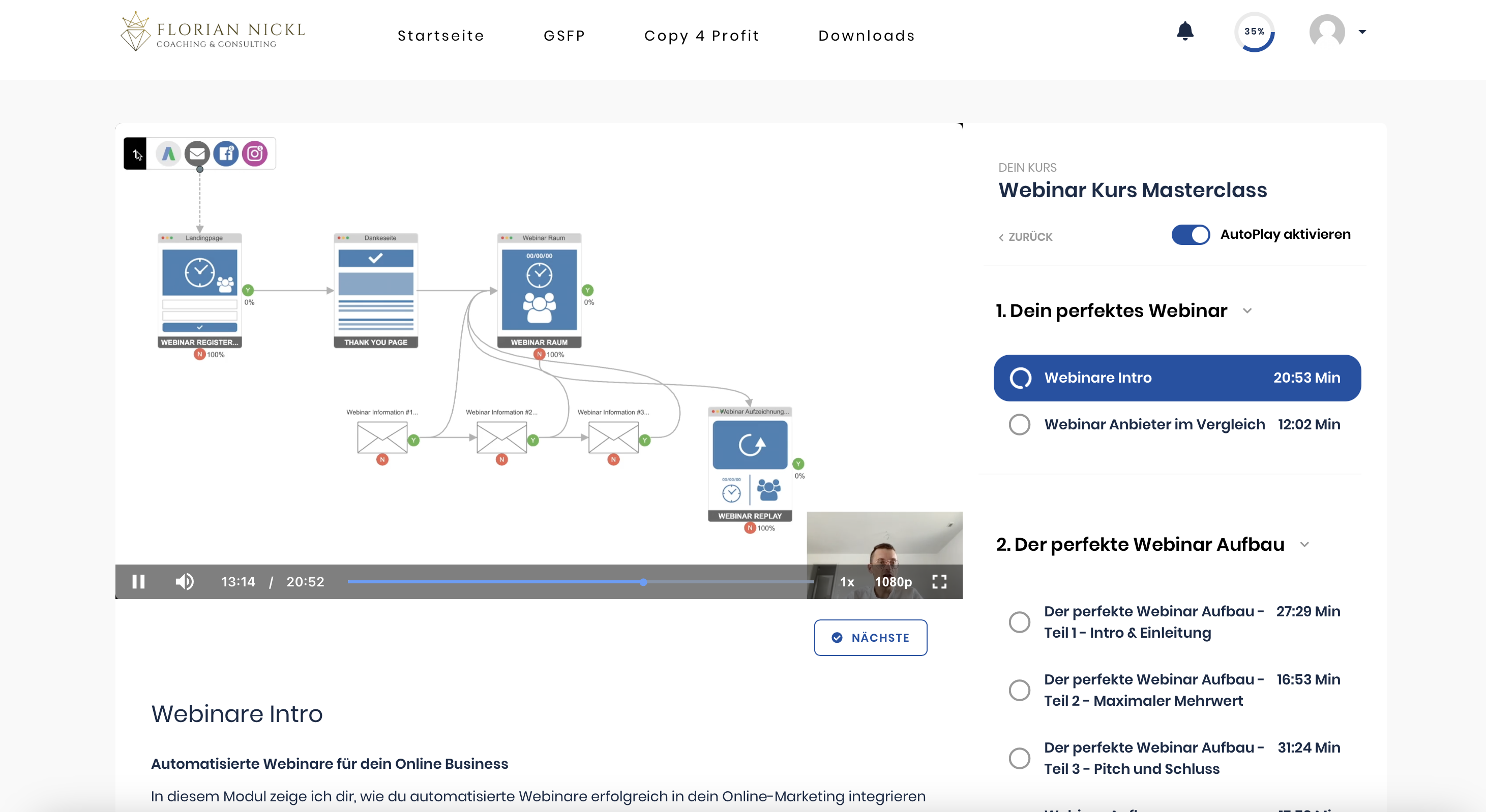 Verkaufsstarke automatisierte Webinare