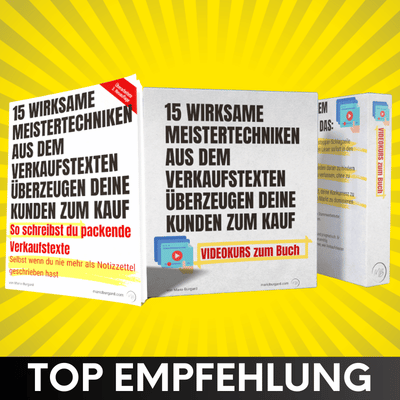 15 wirksame Meistertechniken aus dem Verkaufstexten Erfahrungen von Mario Burgard